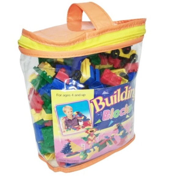 300 Pcs Plastic Puzzle Building Blocks Bricks - Picture 1 of 2